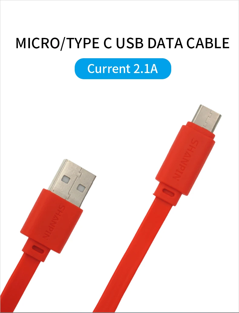 shangpin 2A fast charging type c data usb cable 1A for all mobile devices - ANKUX.COM