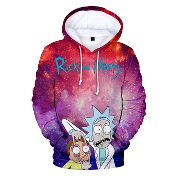rick and morty hoodie pink