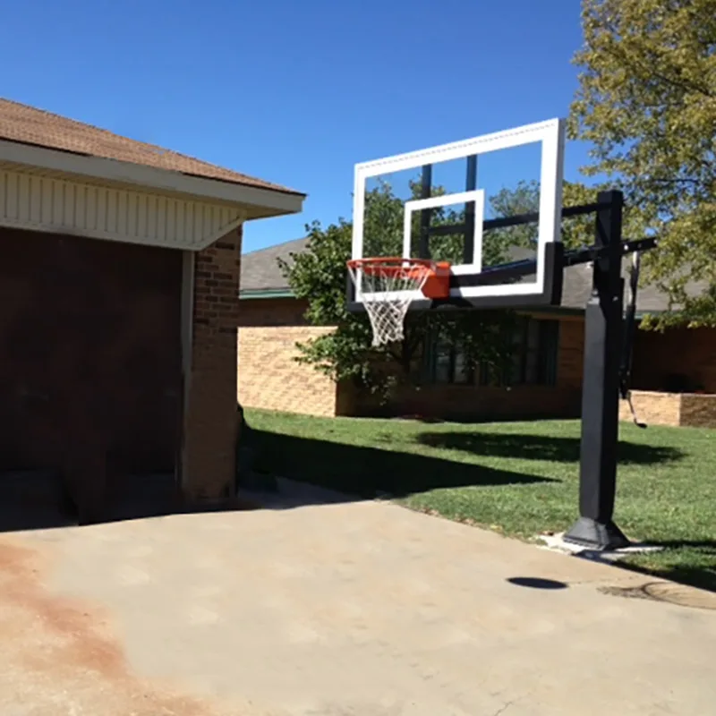 S029t 72 Inch Used In Ground Basketball Hoop Adjustable Basketball