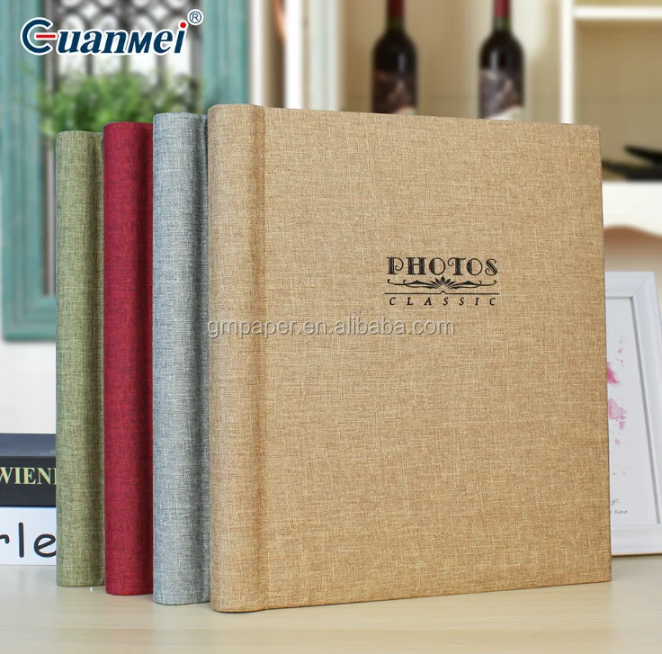 Spiral Bound Fabric Cover Photo Album 5r 5"*7" Self Adhesive Sheet