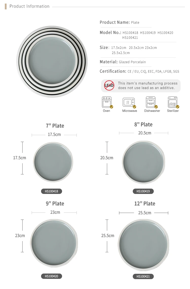 Cheap Fine Plate Porcelain China, Restaurant Eco-Friendly Party Luxury Crockery Ceramic, Dishes Plates Ceramic*