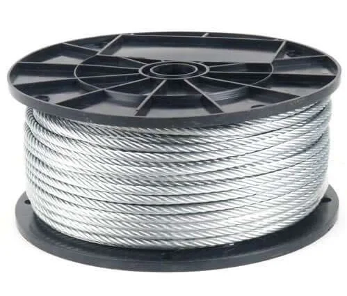 
6x19+FC galvanized steel wire rope 6mm 8mm 10mm 