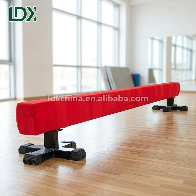 High Quality 3 m Wooden Balance Beams With Fixed Height Non Slip Gymnastics Floor Beams for Home and School Sports