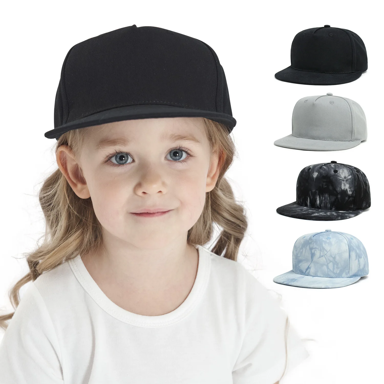 Outdoor Sun Protection Boy Girl Snapback Cap 5 Panels Baby Hat Children