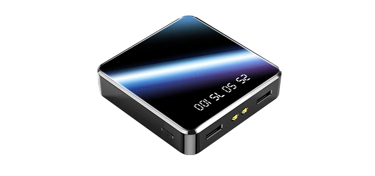 New Full Mirror Power Banks Digital Display 10000mah Mobile Phone Charger - ANKUX.COM