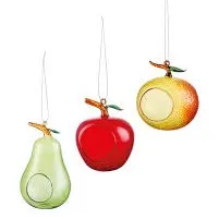 glass pear bird feeder