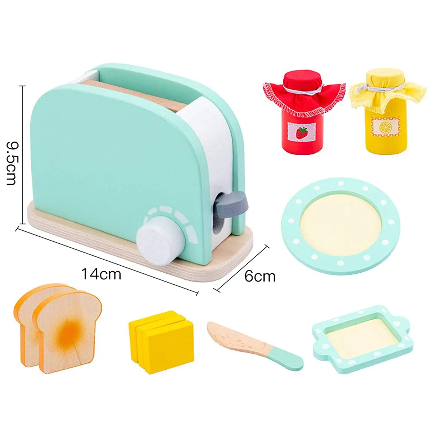 Kids Wooden Pretend Play Sets Simulation Toasters Machine Toy Game Kitchen Z1T3 