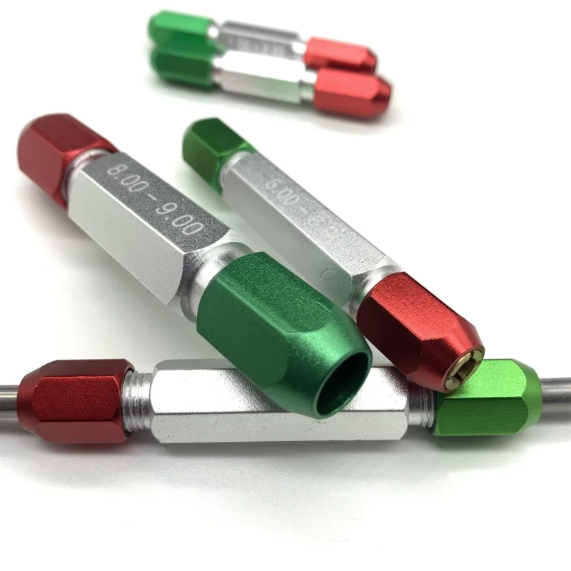 Double End Aluminum Alloy Pin Gage Handle Set Go No Go Plug Gauge