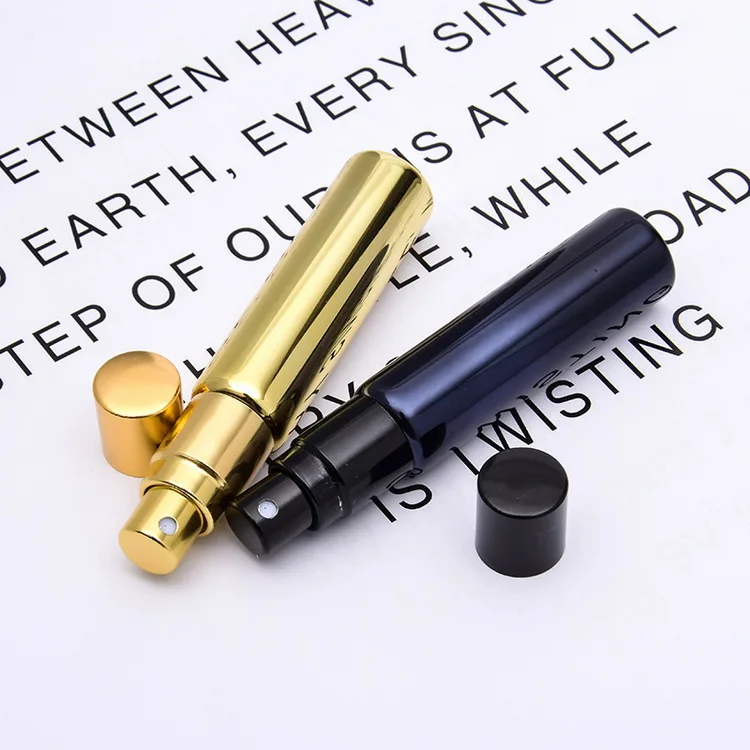 Perfume Sample Bottles Metal Spray Personal Sample Container Glass