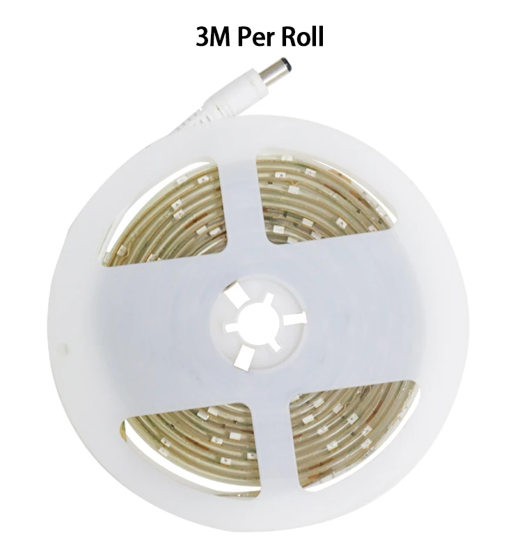Under bed 3 meters flexible led strips with motion sensor warm white led night light