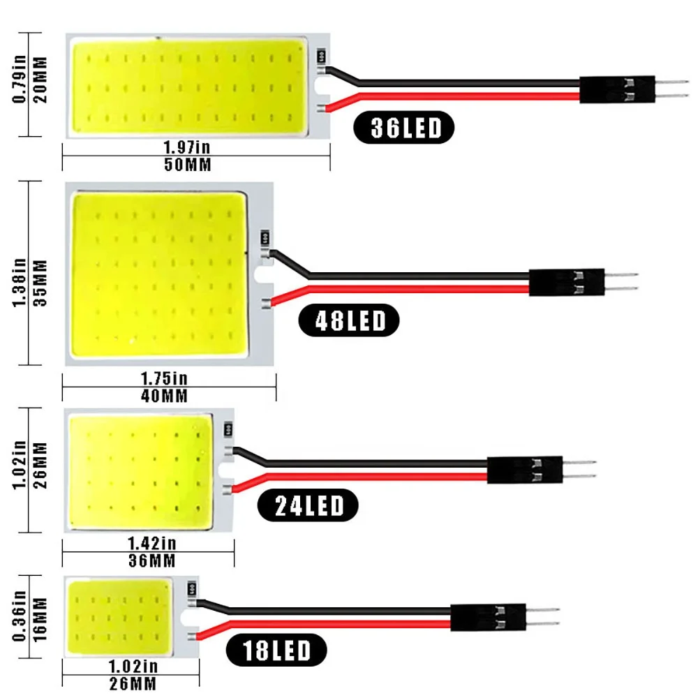 Infitary Cabin Lights Led Signal Bulbs C5w Interior Reading Light T10 ...