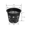 2 inch plastic net cup Hydroponic Growing plant mesh net cup