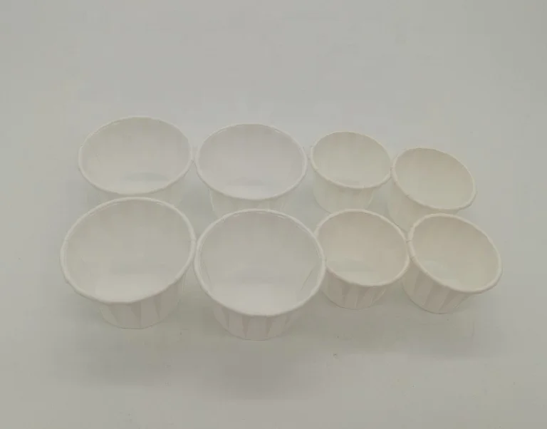 Disposable Paper Medicine Cups White Paper Pill Cups With 0.5oz 0.75oz