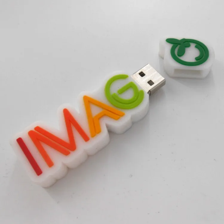 House-shaped USB flash drive in matte silver finish, front and side view
