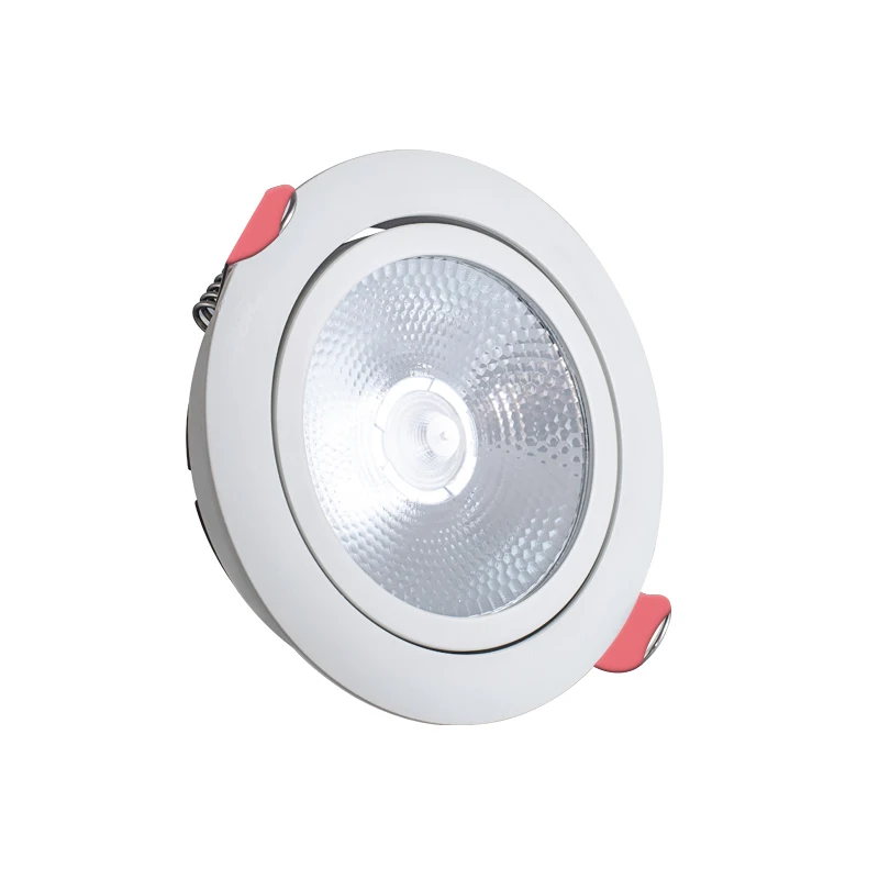 Wodong 6W 10W 15W 55mm 70mm 90mm Cutout Anti Glare Aluminum Housing Adjustable Dimmable Trimless Hotel Recess Cob Led Downlight