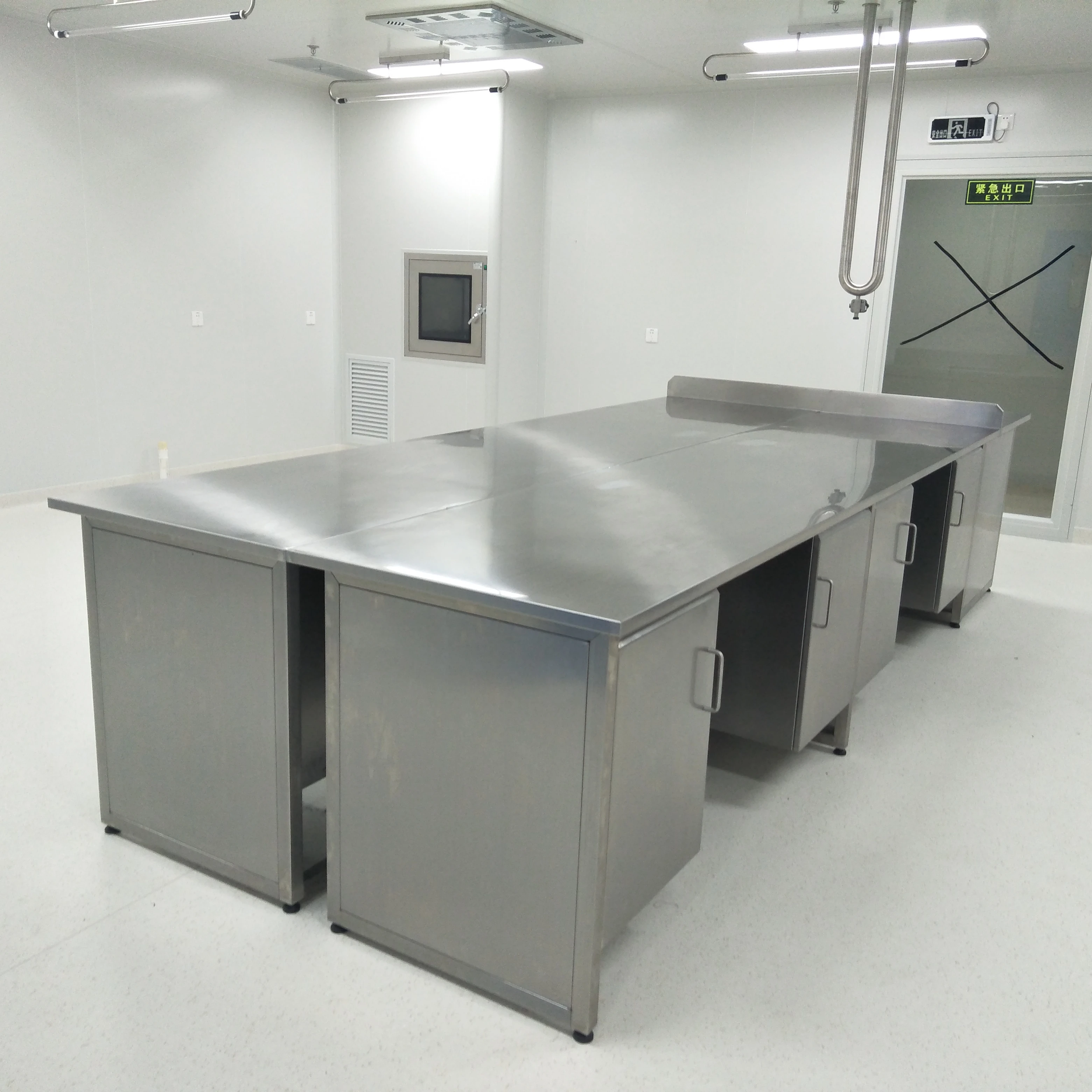 Lab Island Table Stainless Steel Lab Table Top With Tool Cabinet - Buy ...