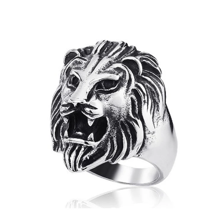 

Lion Head Ring,6 Pieces, Vintage silver, gold