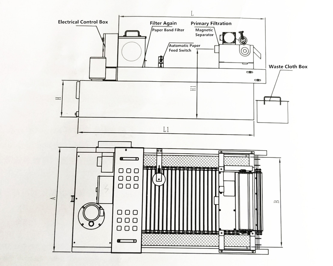 Paper Band Filter Drawing