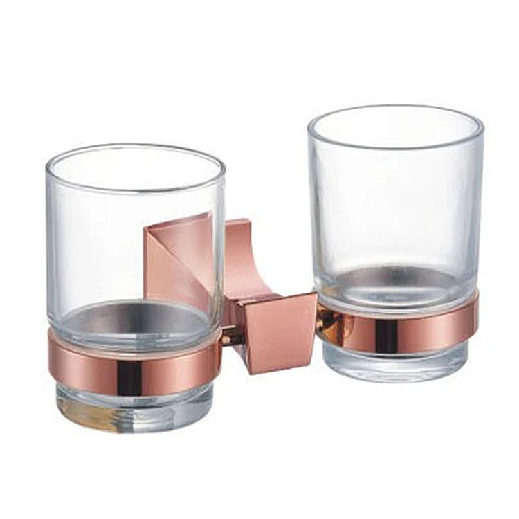 Home Washroom Rose Gold Luxury Wall Bath Fittings Bathroom Accessories