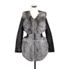 2019 New Arrivals Winter Factory Sheepskin Coat Woman Direct Raccoon Fur And Animal Fur Skins Woman Coats With Belt