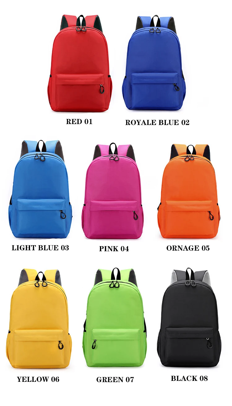 Solid Color School Backpack High Quality Kids Backpack Buy Kids