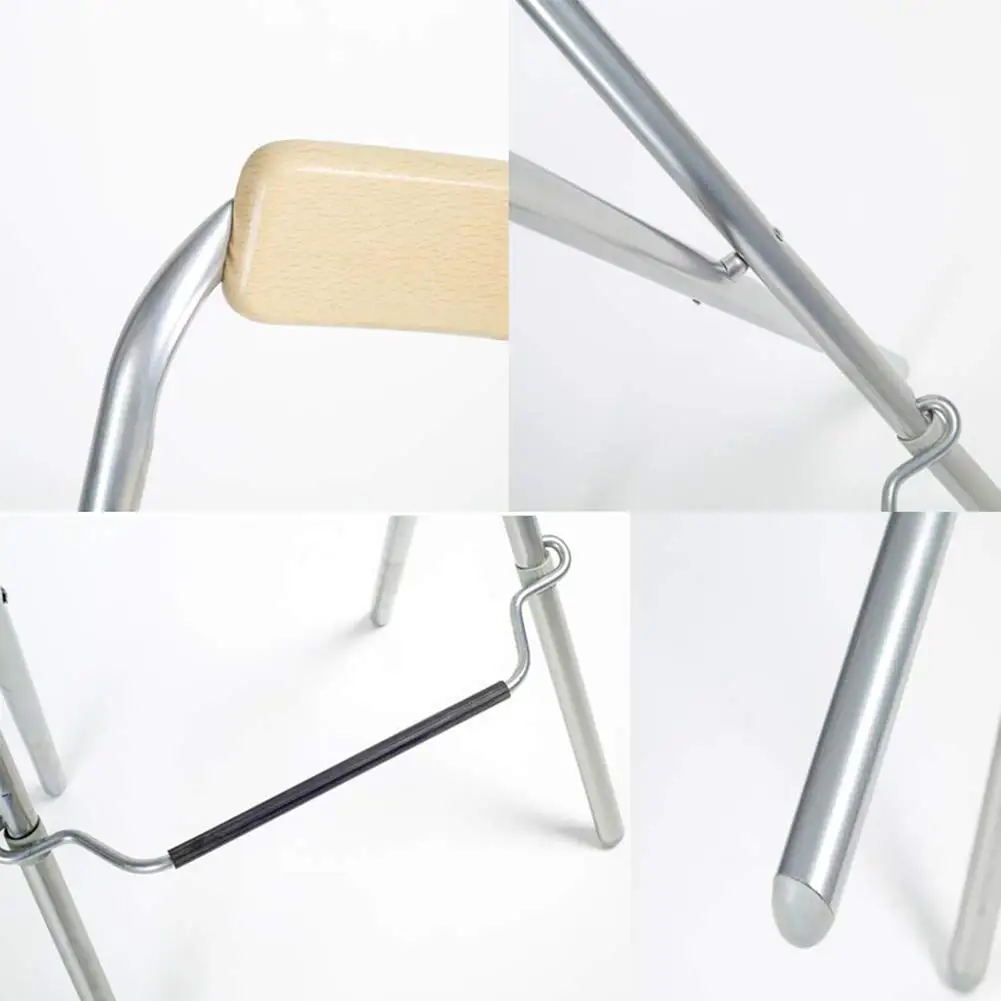 29inch High Bar Stool Foldable Backrest Counter Height Leisure Bar