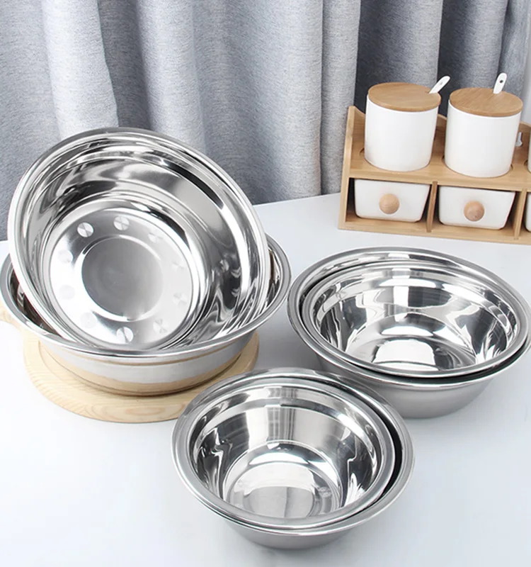 低价批发厨房菜盆水槽碗盆单层沙拉蔬菜凉面汤碗