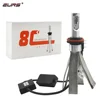 EURS H15 led headlight bulb canbus auto headlamp h4 led headlight fanless 5202 H11 8C 6000lm car high light h1 80w