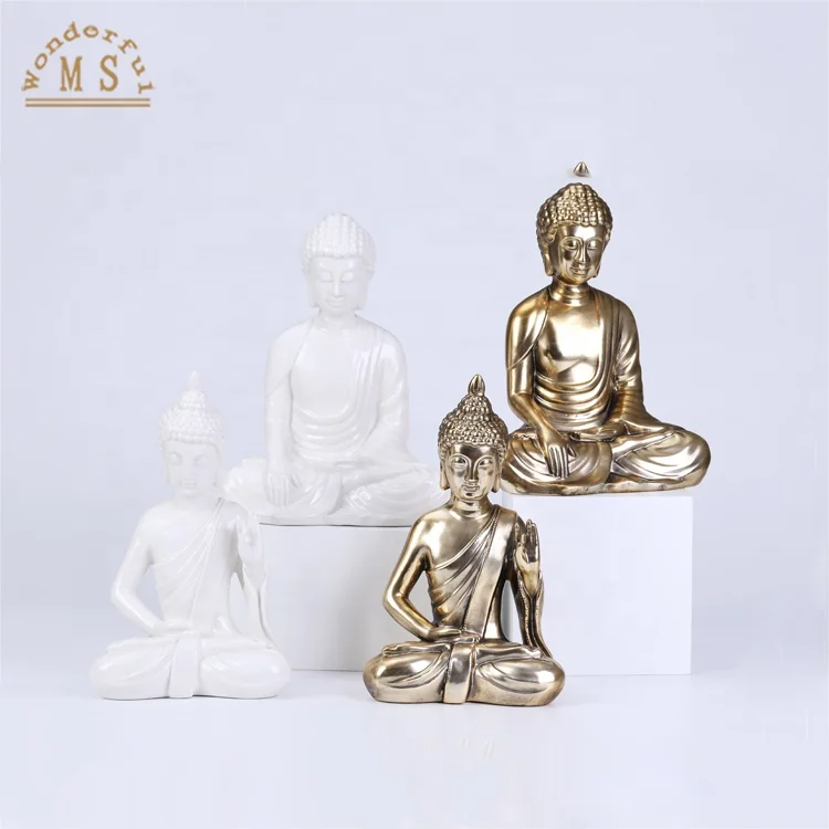Ceramic Buddha Head and Figurine Tabletop Craft, Ceramic Homeware Art Craft White color,Porcelain Christmas Decoration Figurine