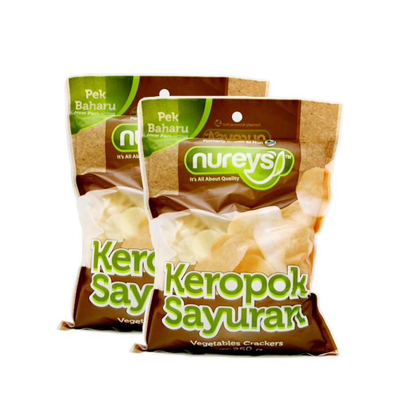 High Quality Hot Seller 250 Grams Halal Crispy Malaysia Vegetables