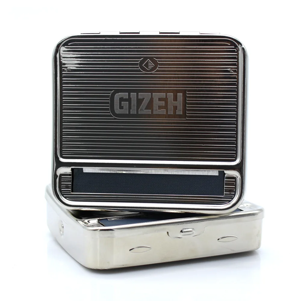 New Arrival Gizeh 70mm Metal Automatic Pyramid Cigarette Tobacco