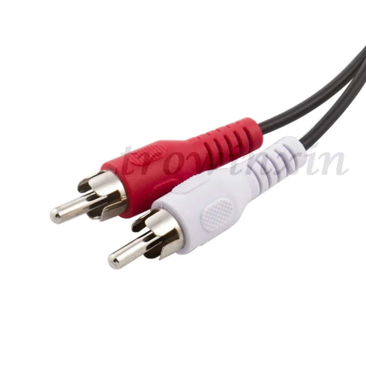 Cavo Jack Ingressi AUX 3.5mm A 2 X RCA Doppio Fono Audio Stereo Lungo 2m - Foto 5