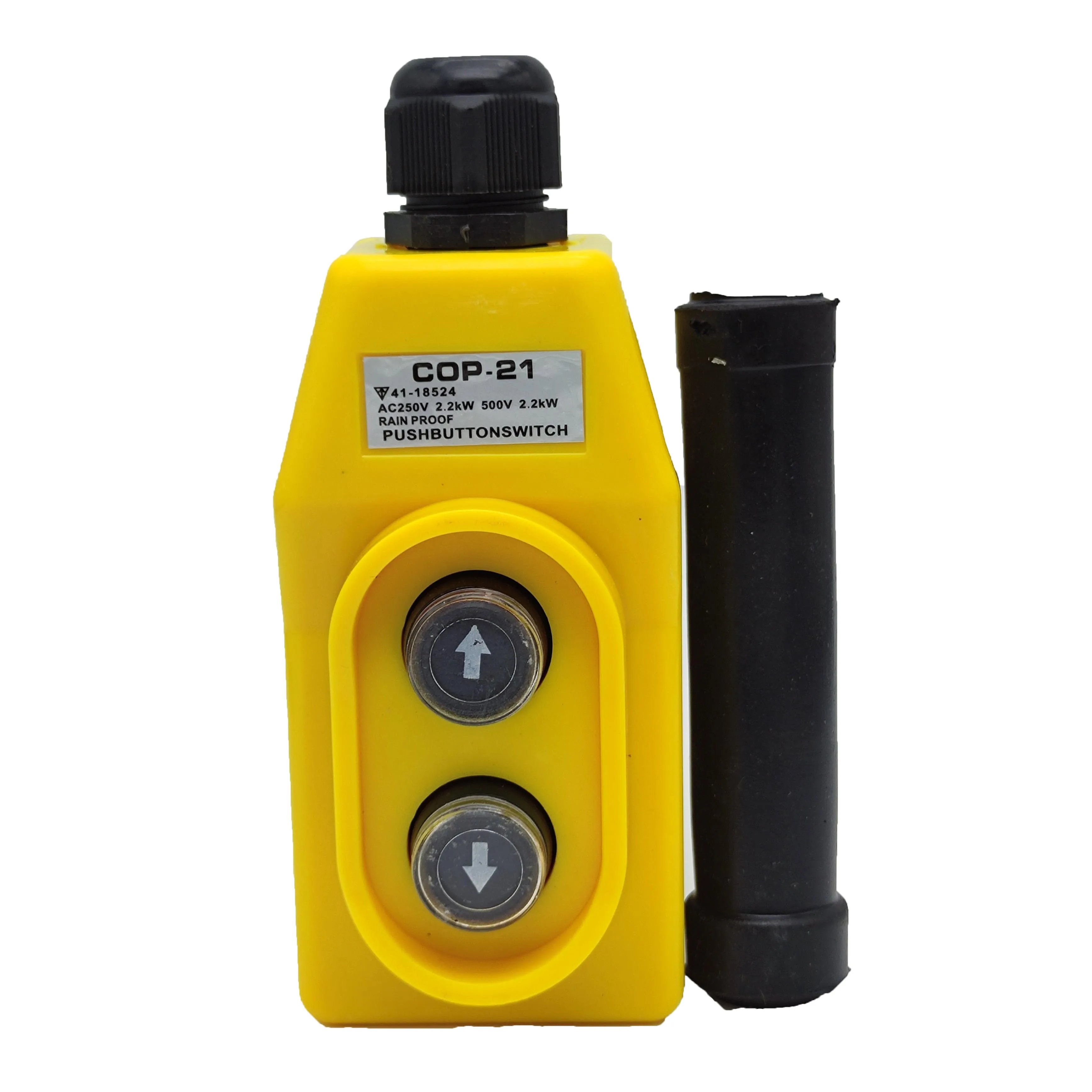COP-21 Rainproof Push Button Switch - AC 250-500V, 2.2kW Momentary