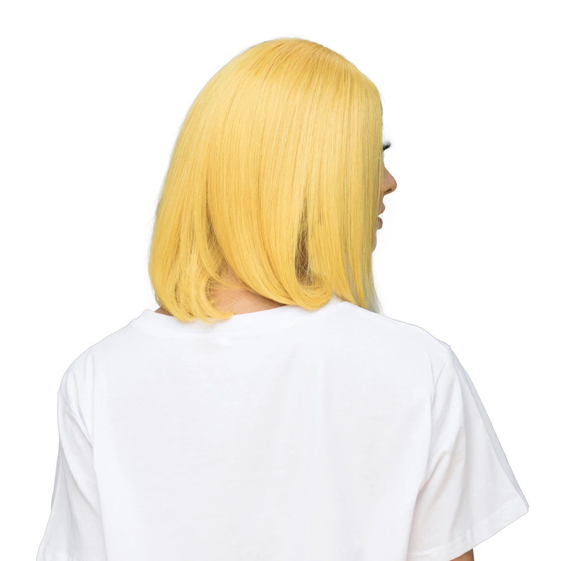 Lsy Hair Ginger Royal Yellow Color Human Hair Bob Wigs, Glueless Straight Short Lace Front Virgin Human Hair Wigs For Sale.jpg