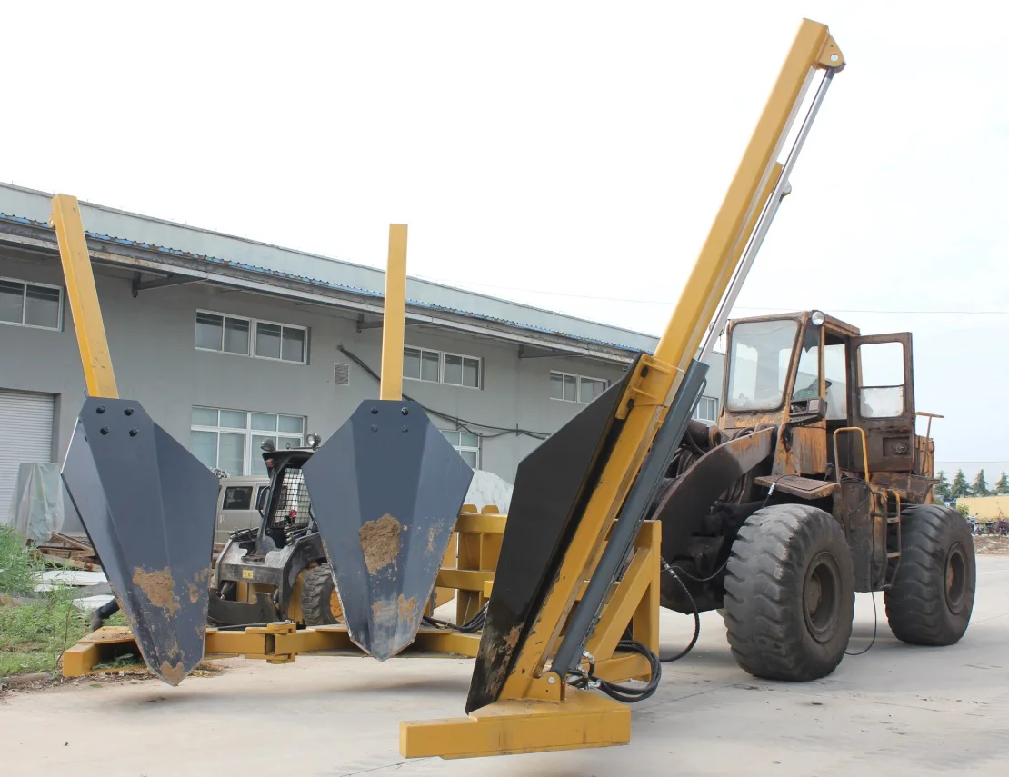 Huabo Tree Transplanter Spade For 3ton Wheel Loader