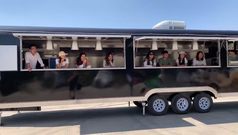 California Certified Food Trailers 20 Ft Long Food Trailers Fully