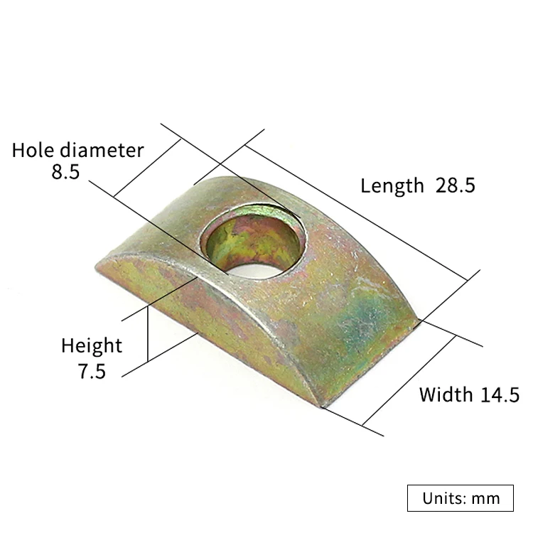 M8 Furniture Connector Half Moon Shape Washer Half Round Nut Buy 8mm