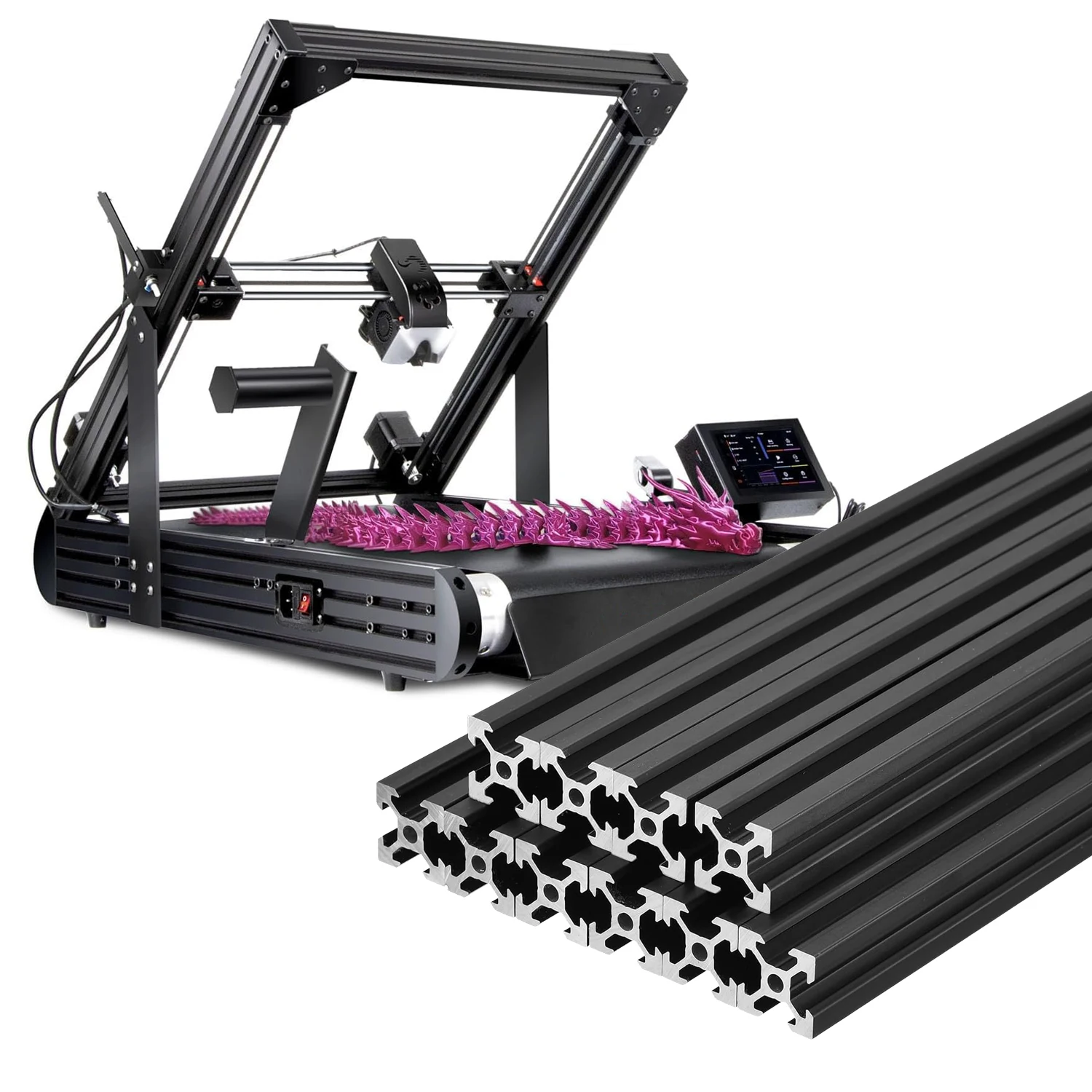 High Quality Industrial Aluminum Profile 4040C 2.0 Thick Flat Equipment Rack European Norm Compliant manufacture