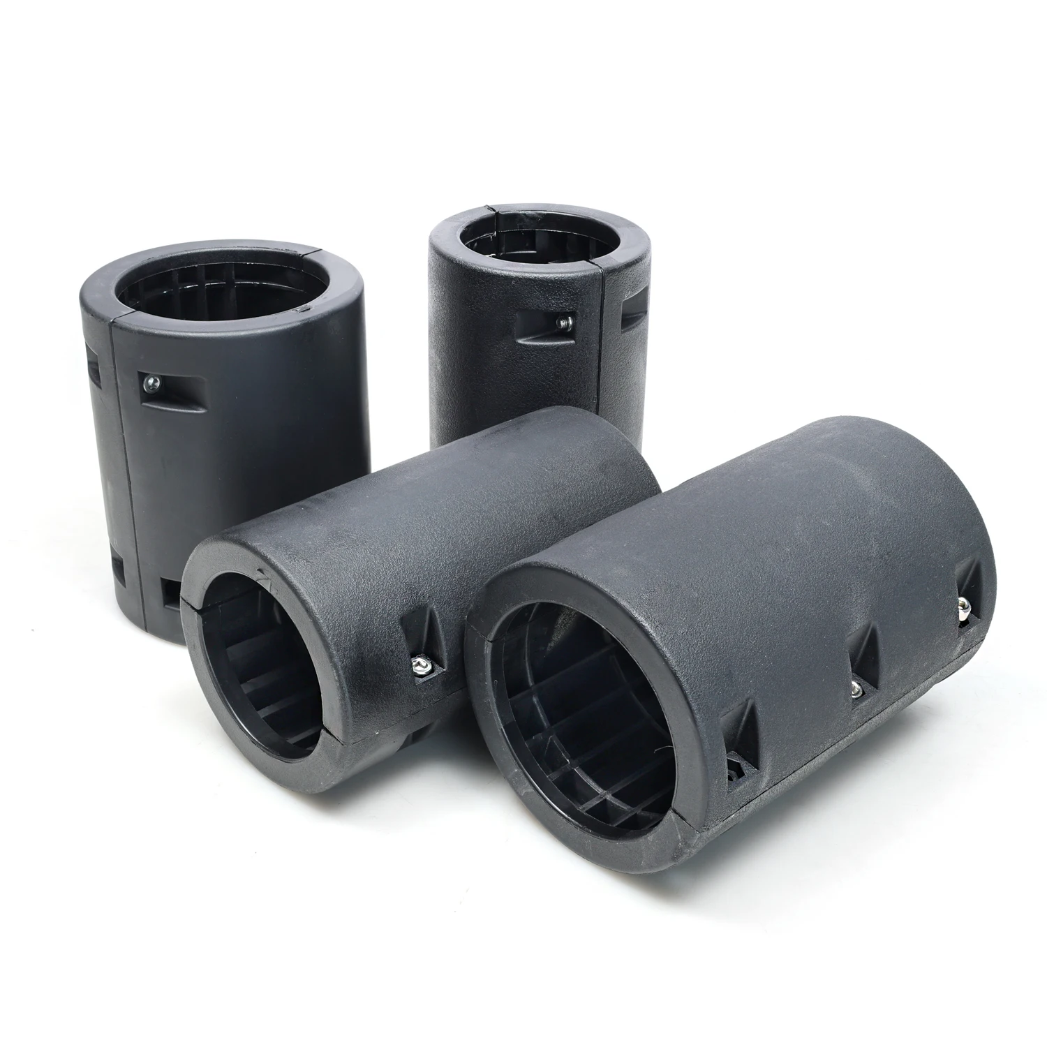 Black Roller Spacer Sleeve Nylon Briquette Sleeve for 50 Battery Equipment Assembly Line Conveyor for Heat Sink Application factory