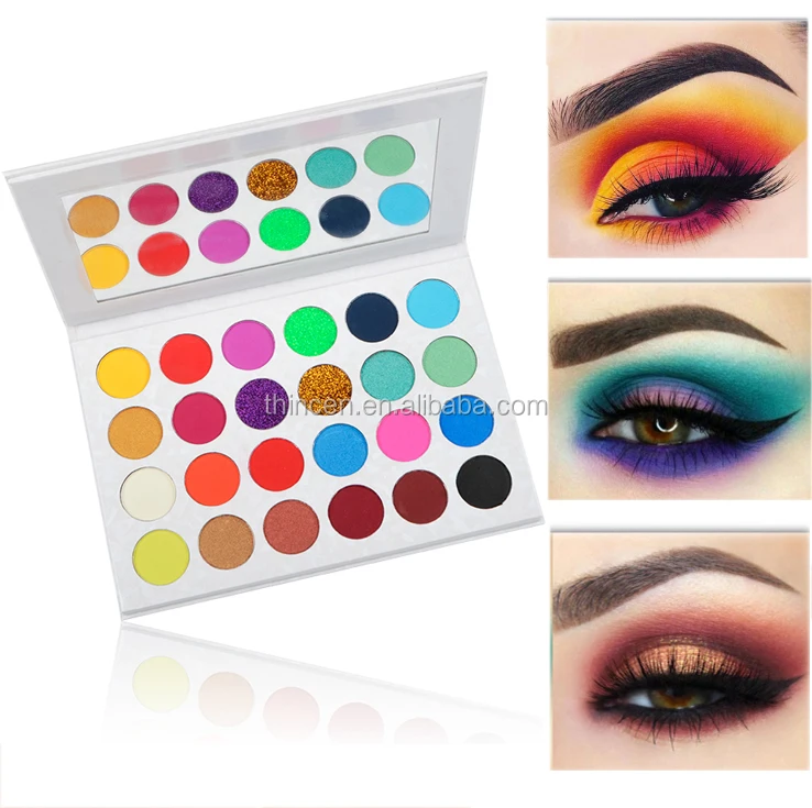 Eyeshadow For Dark Skin Paper Packaging Design 24 Colors Eyeshadow Palette