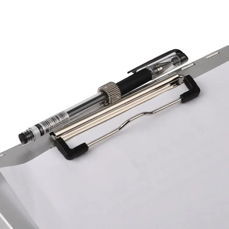 Metal Clipboard With Storage Form Holder Portfolio Aluminum Metal