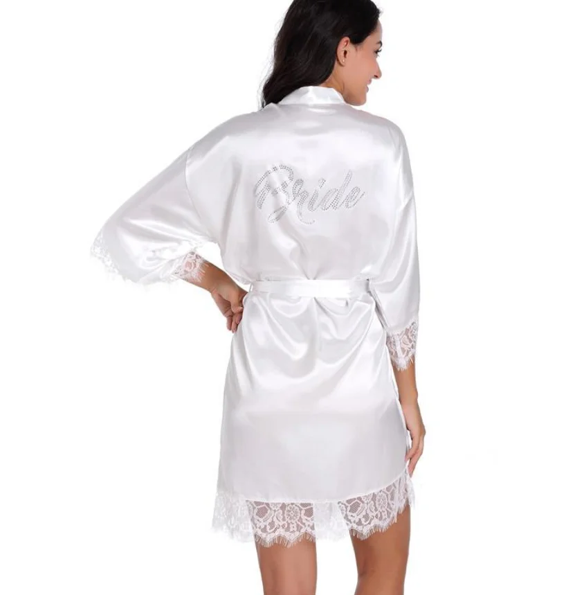 silk lace dressing gown