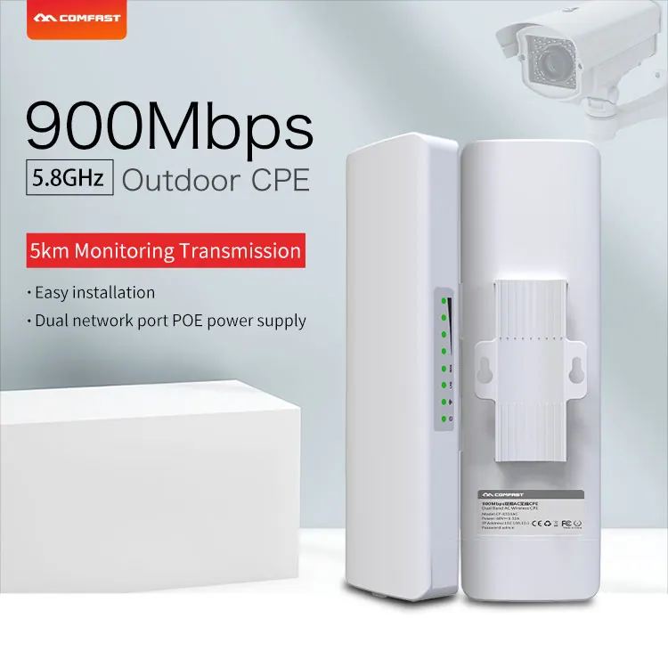 COMFAST 900Mbps 5.8 Ghz 10Km Điểm Truy Cập Điểm Truy Cập Wifi Không Dây Ngoài Trời CPE CF-E313AC