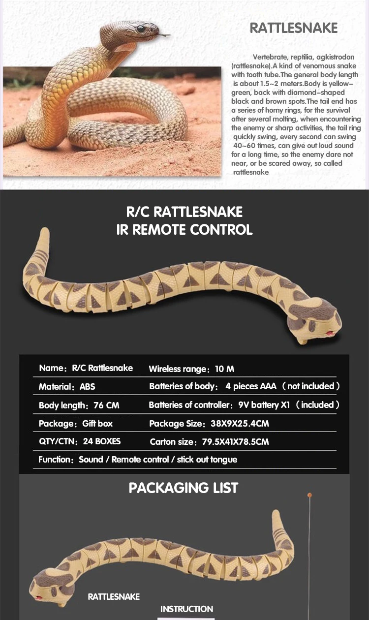 remote control rattlesnake