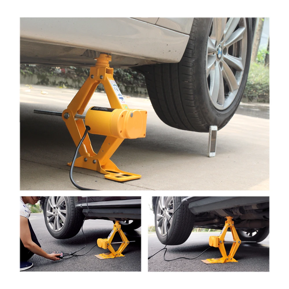 Dc 12v 3t Car Electric Scissor Jack Lift Jack For Bmw Audi Lifting