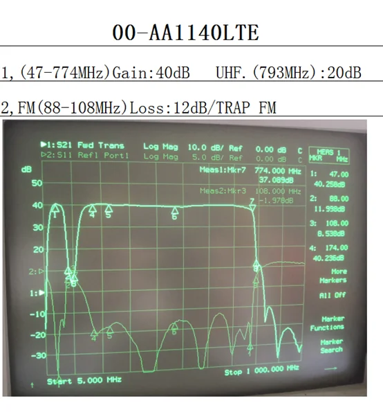 High Quality Dc 12v 47774mhz 40db Variable Gain Tv Antenna Amplifier Masthead Amplifier Outdoor