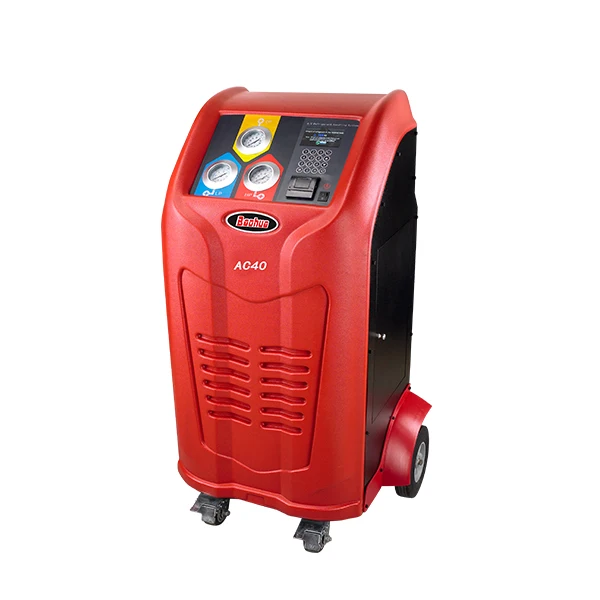 Bus Reclaim R134a auto Recycling System Recovery and charging machine Oil flush AC refrigerant with printer and database