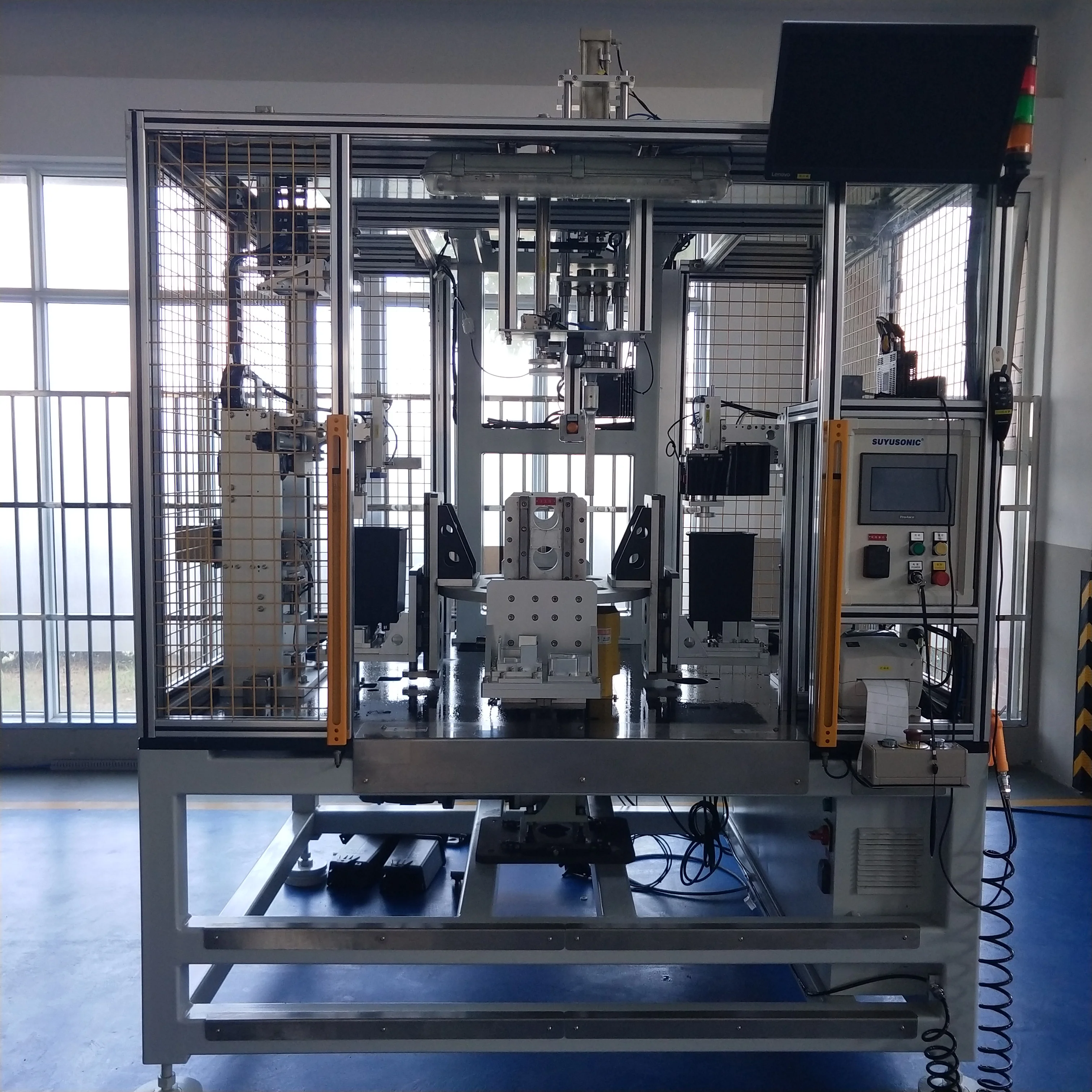 Automatic Turntable Ultrasonic Plastic Welding Machine with 380V 20KHZ and 80*70mm Welding Area