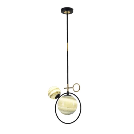 ufo postmodern modern led brass white ball glass globe pendant light chandelier