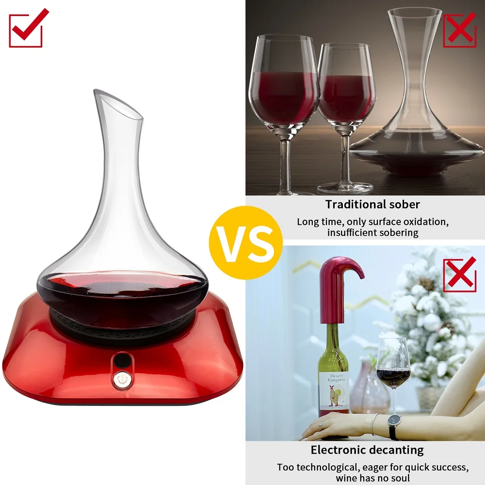Rechargeable Electric Wine Aerator Electric Decanter Intelligent Wine